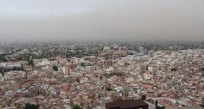 Posible incremento maana de los niveles de partculas PM10 en Lorca debido a la entrada de una masa de aire africano