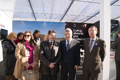 El presidente del Atltico de Madrid muestra su apoyo a Lorca y anima a visitar la ciudad