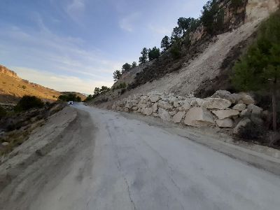El Ayuntamiento de Lorca finaliza los trabajos de estabilizacin de la carretera de acceso a la ermita del Padrico